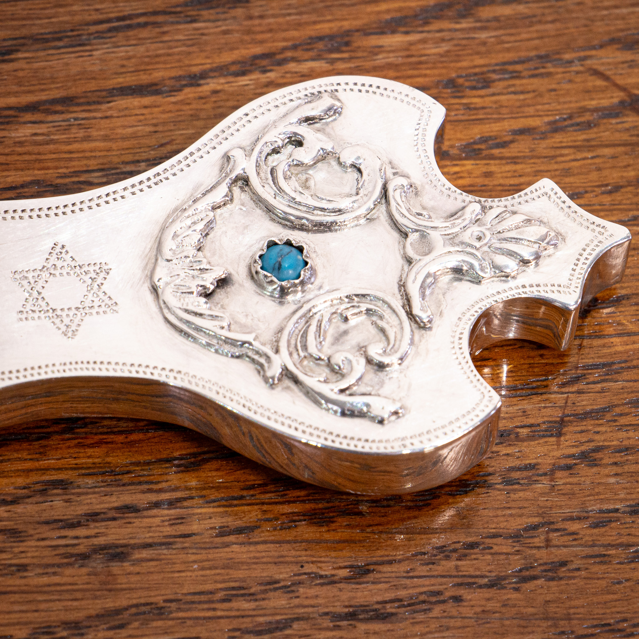 Beautiful Silver Russian Jewish Purim Rattle