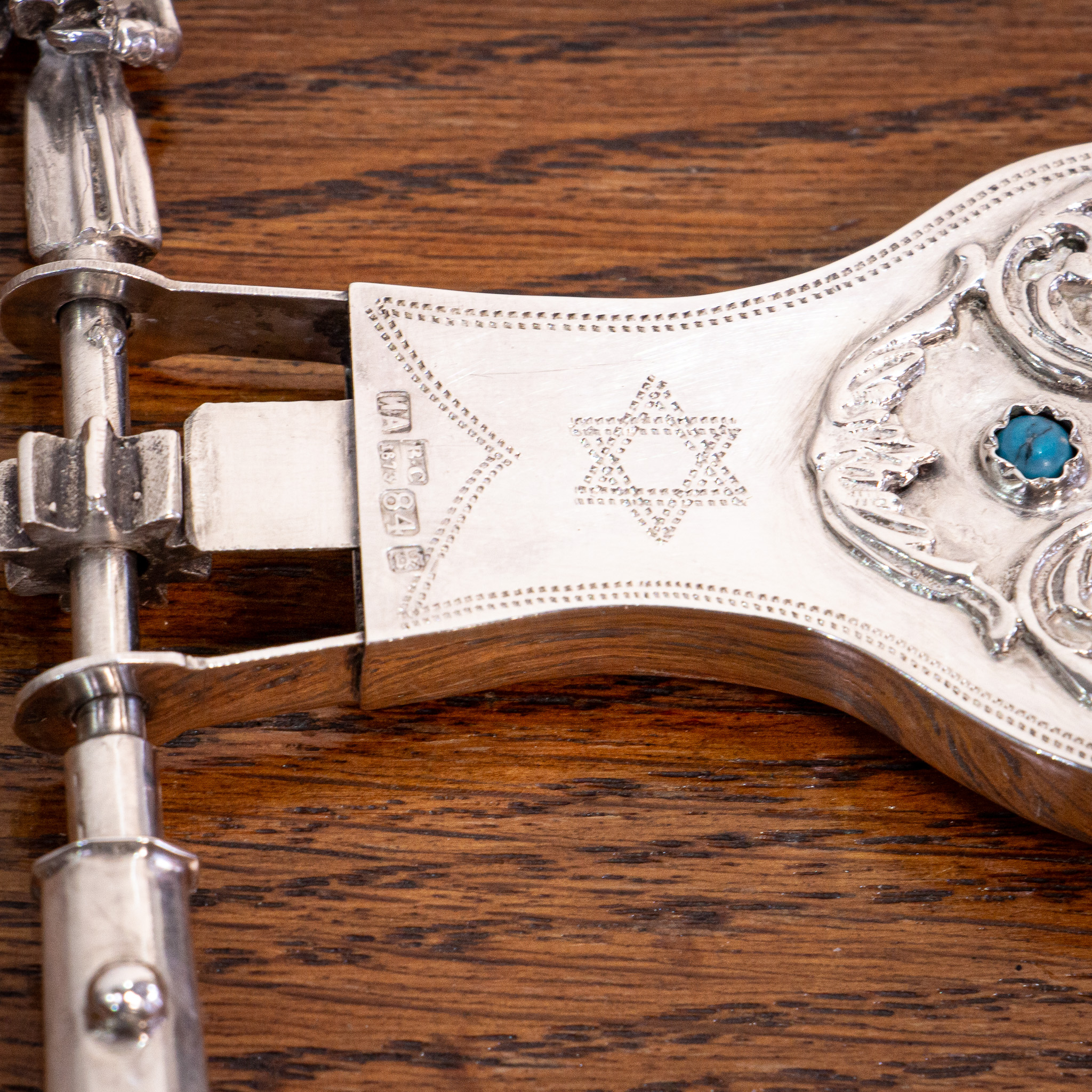 Beautiful Silver Russian Jewish Purim Rattle