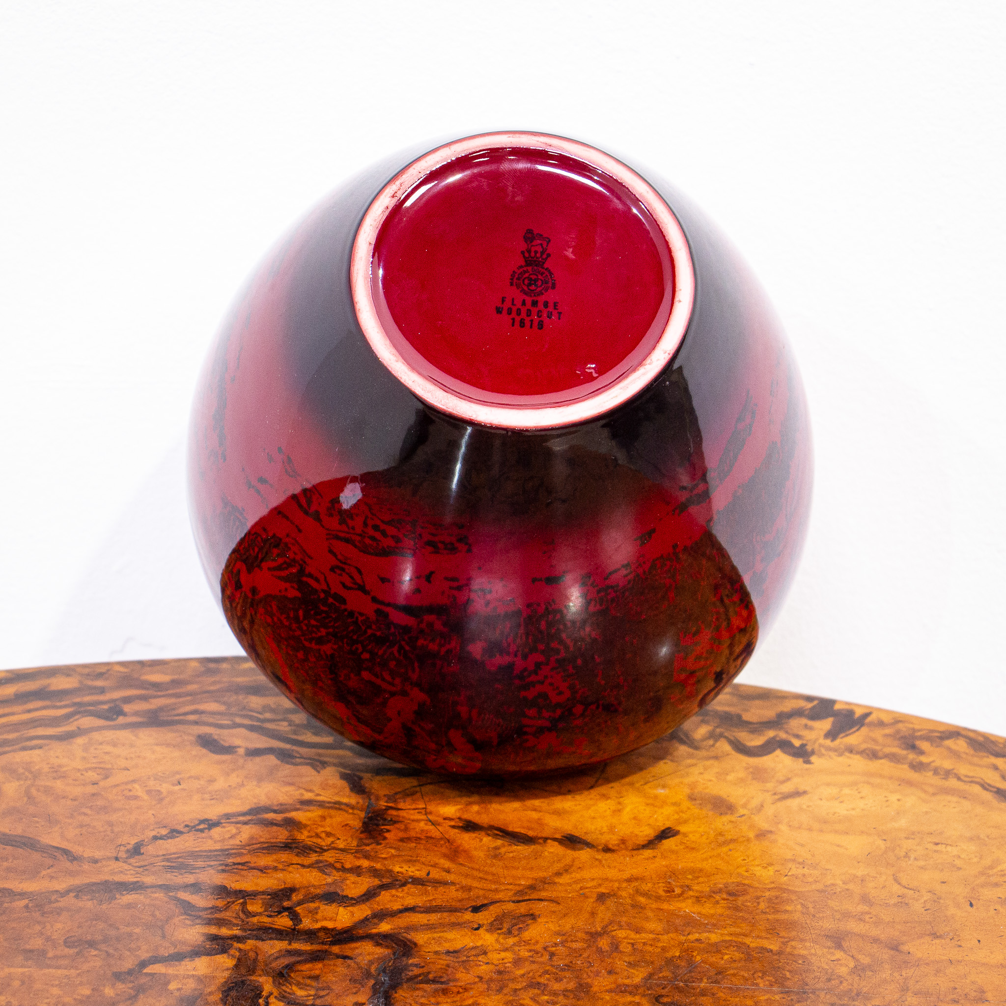 Large Royal Doulton Flambe Vase