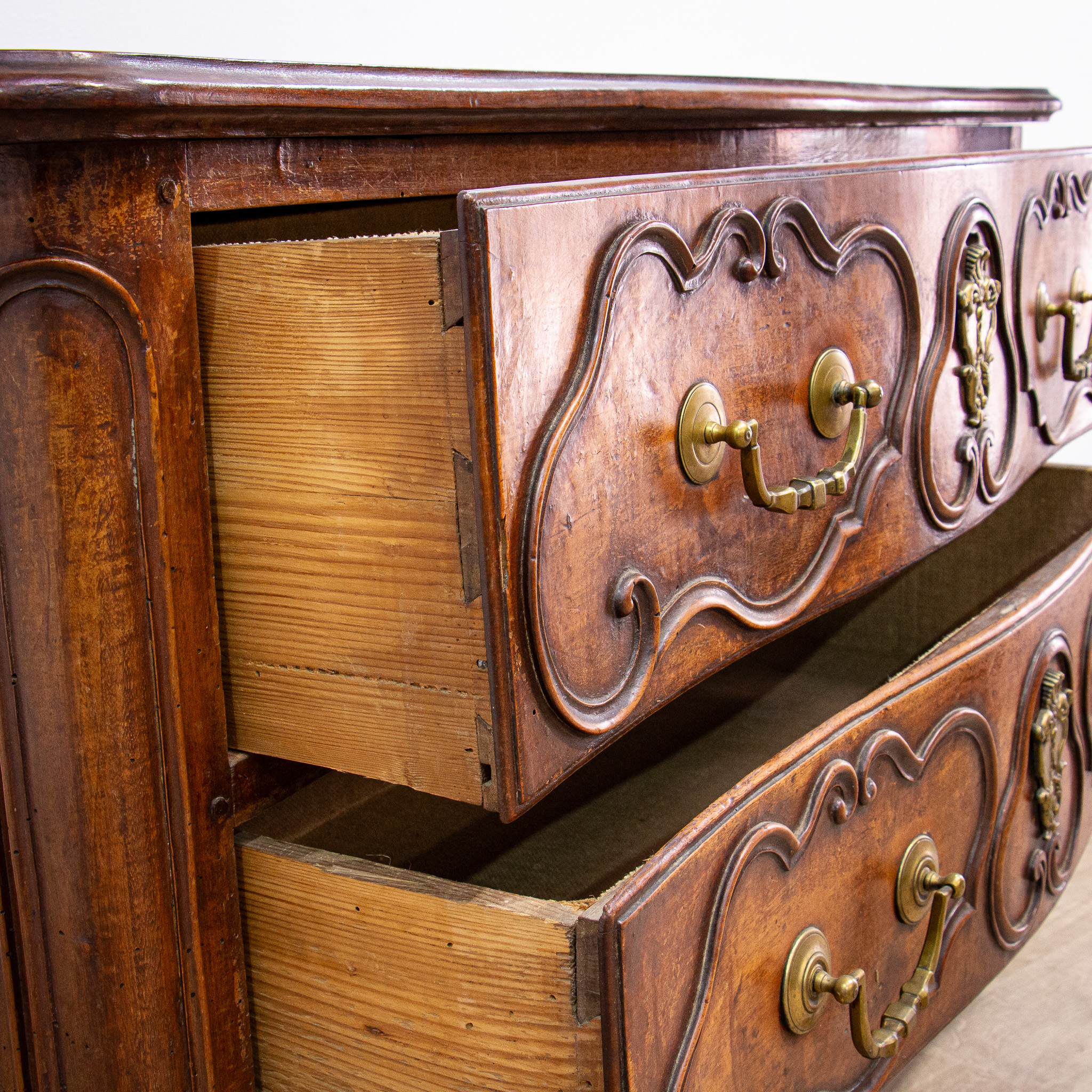 Louis XV French Walnut Provincial Commode