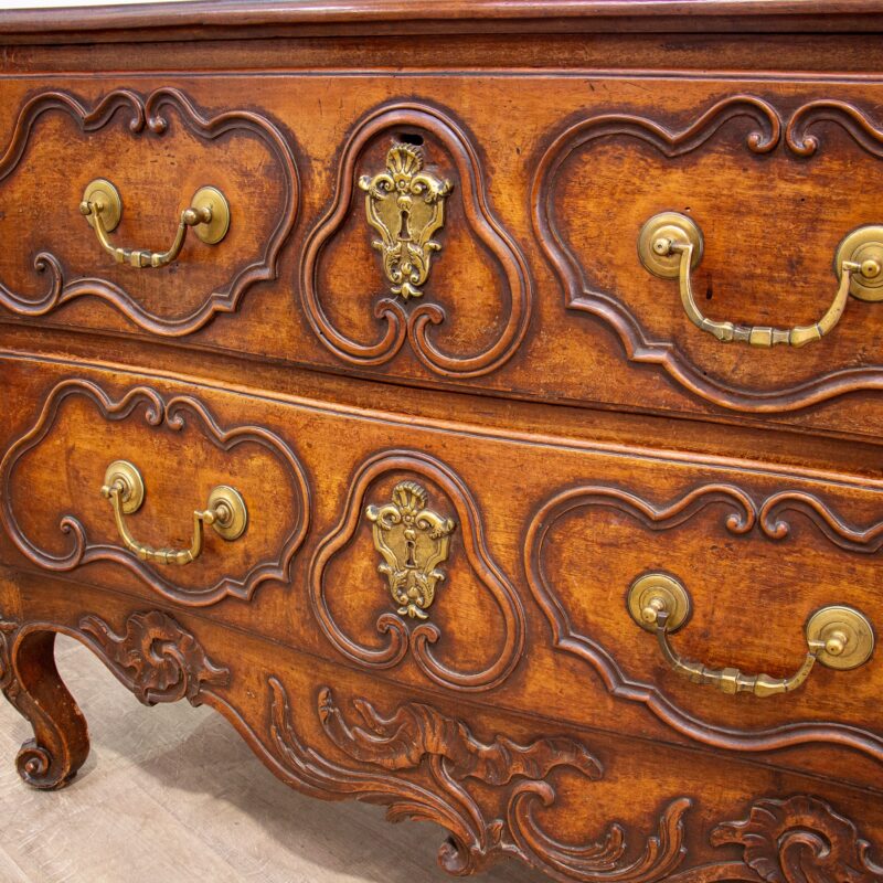 Louis XV French Walnut Provincial Commode