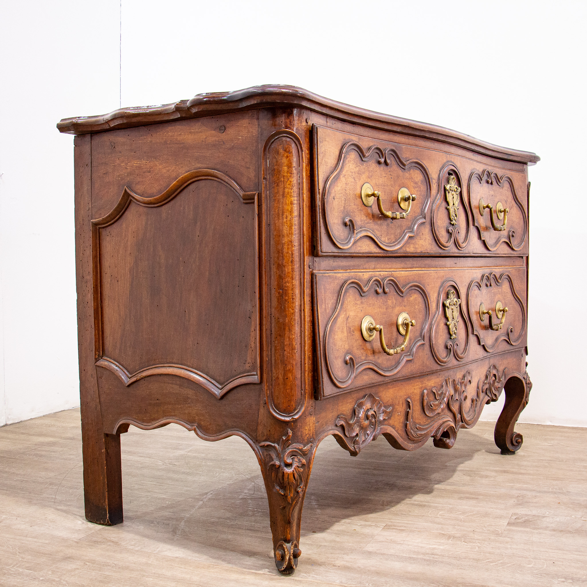 Louis XV French Walnut Provincial Commode