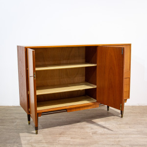 Mid Century Scandinavian Teak Sideboard Cabinet