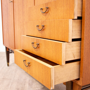 Mid Century Scandinavian Teak Sideboard Cabinet