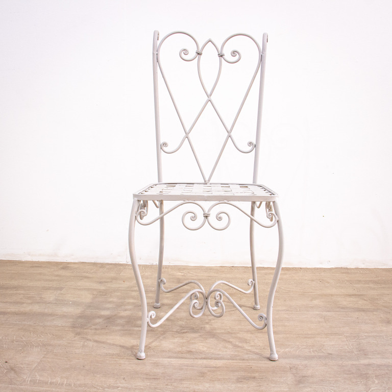 Iron Circular Garden Table with 6 Chairs - Image 8