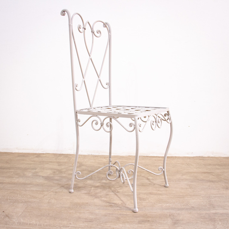 Iron Circular Garden Table with 6 Chairs - Image 7
