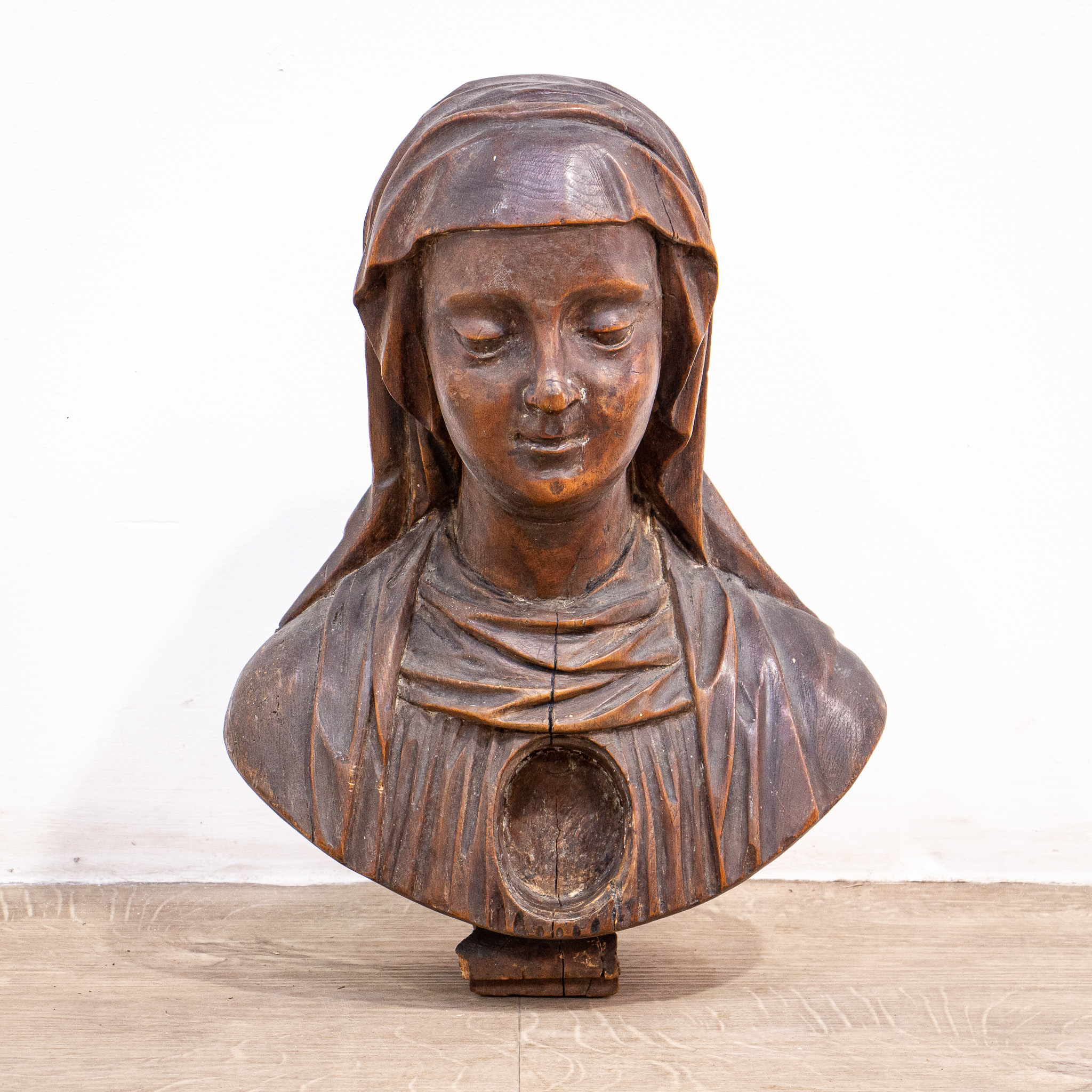 16th Century Reliquary Bust of the Blessed Virgin