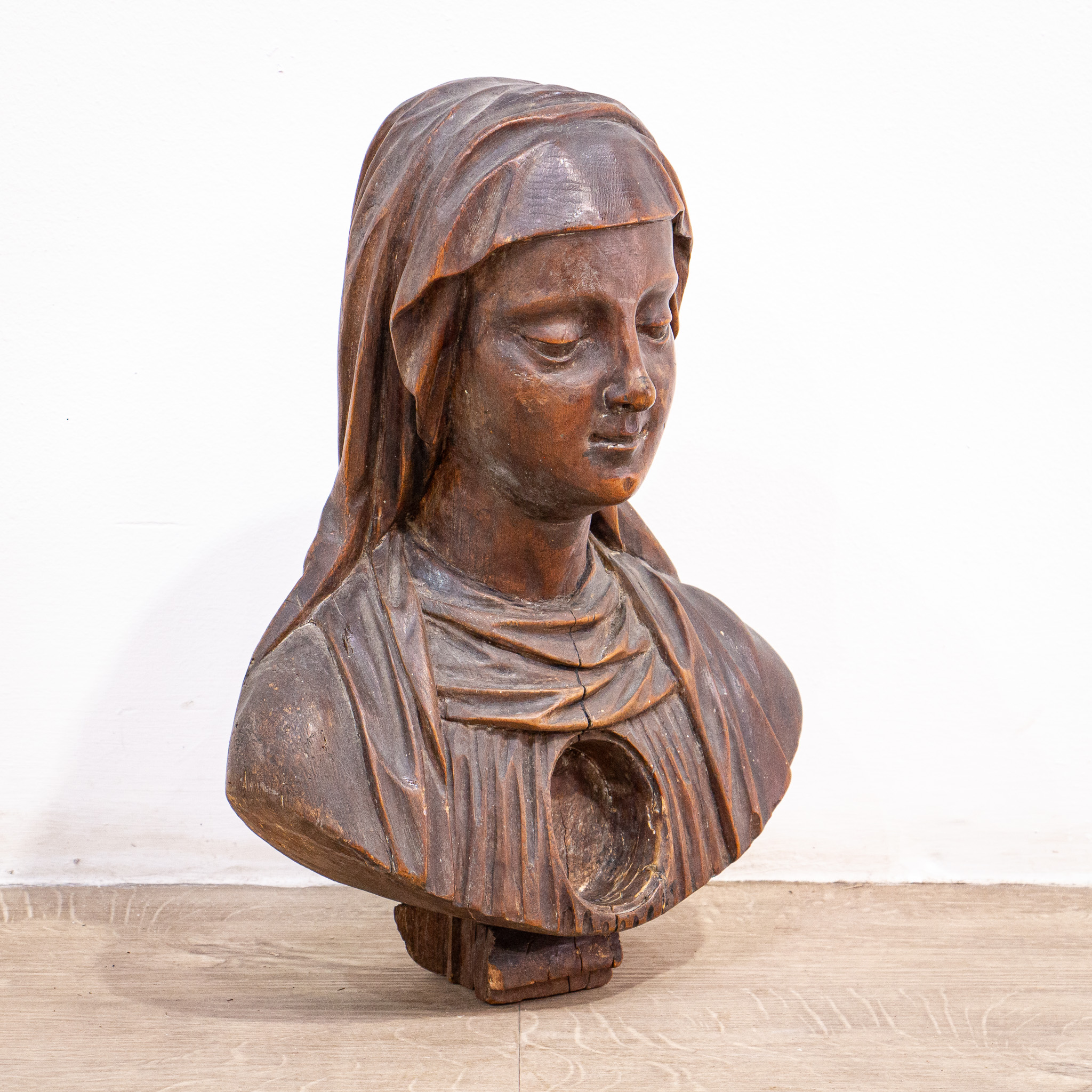 16th Century Reliquary Bust of the Blessed Virgin