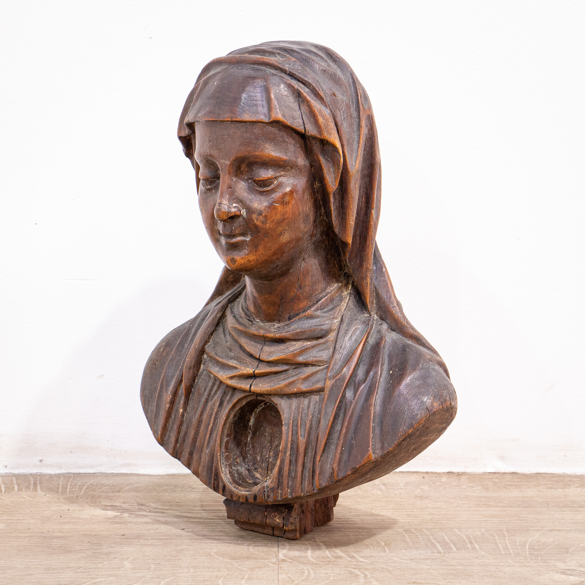 16th Century Reliquary Bust of the Blessed Virgin