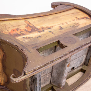 Rare Painted Dutch Child’s Sleigh
