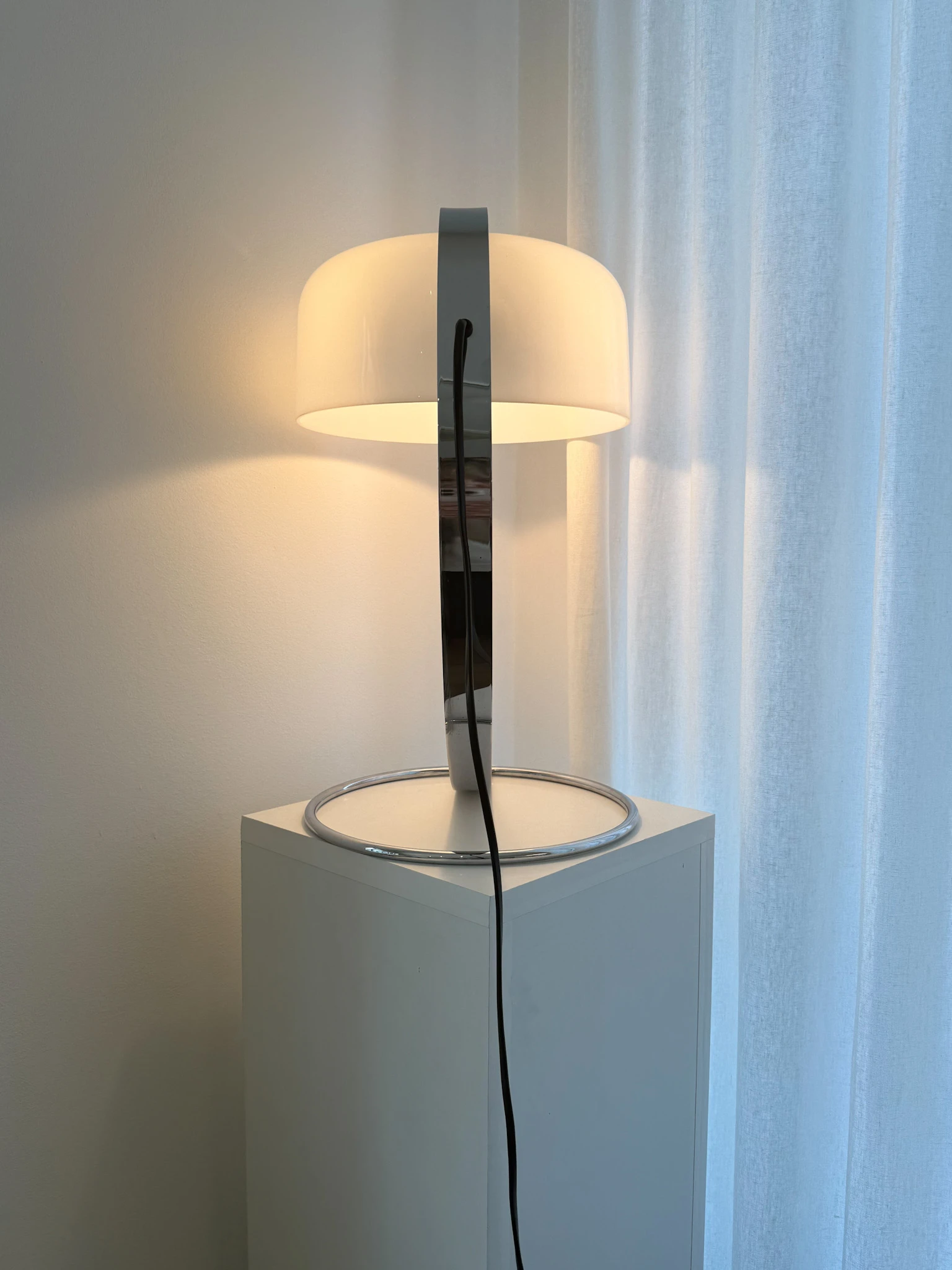 Tropic Chrome-Plated Steel Desk Lamp by Raak, 1970