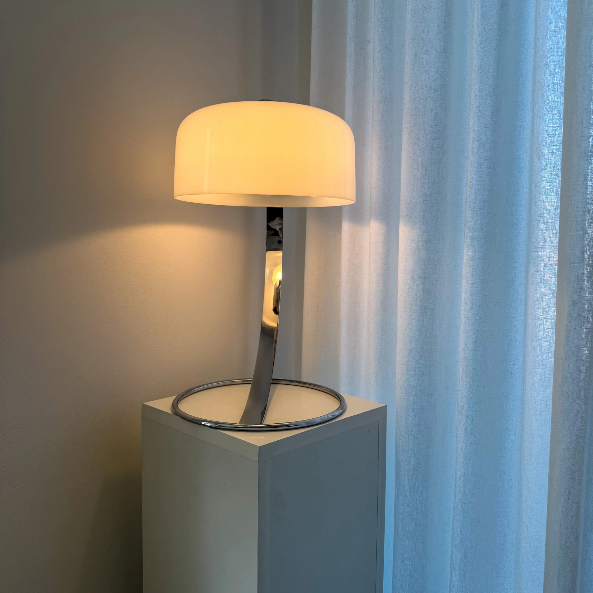 Tropic Chrome-Plated Steel Desk Lamp by Raak, 1970