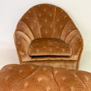 Club Chair with Ottoman by Pierre Cardin, 1970