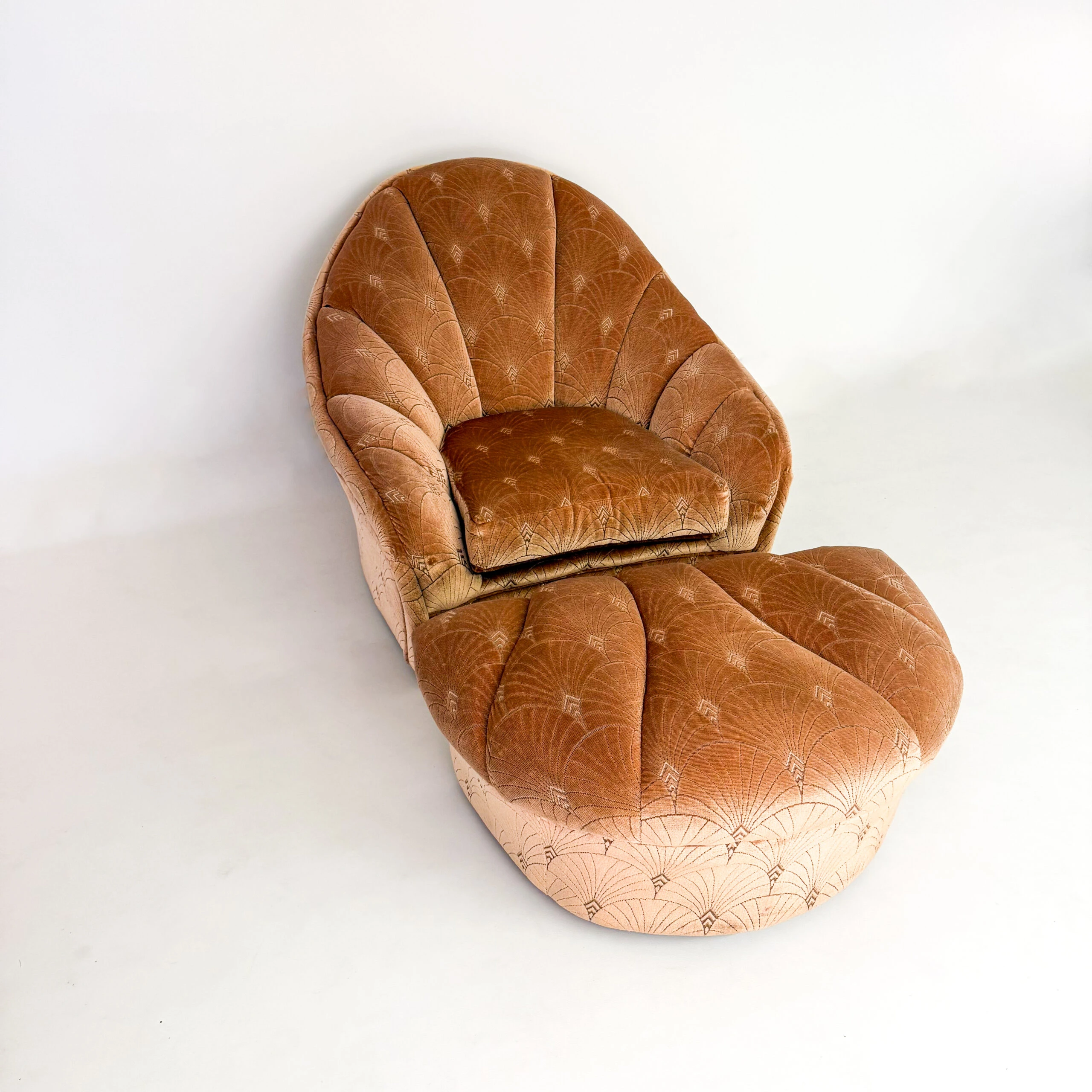 Club Chair with Ottoman by Pierre Cardin, 1970