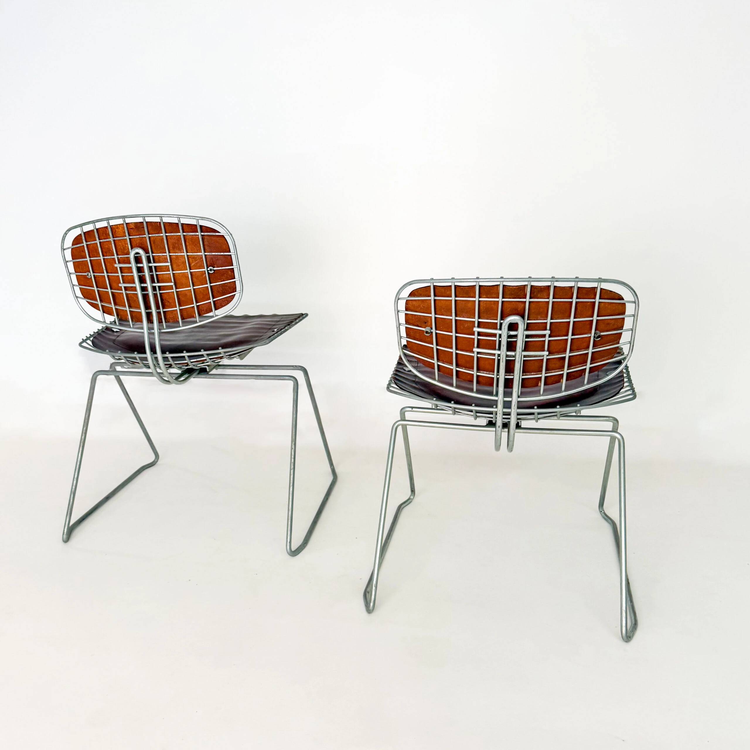 Pair of Beaubourg Chairs by Laurent and Cadestin, 1976
