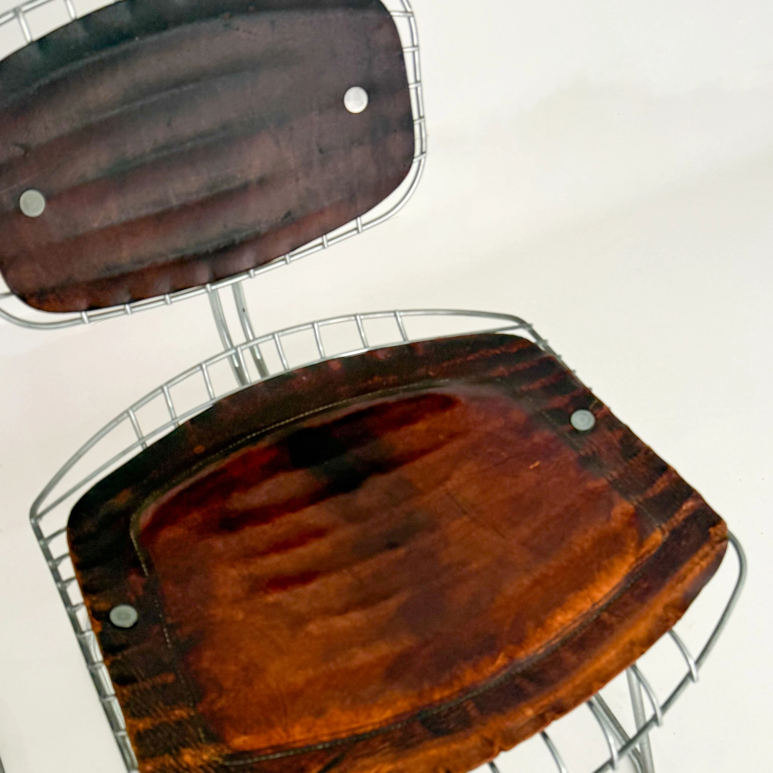 Pair of Beaubourg Chairs by Laurent and Cadestin, 1976