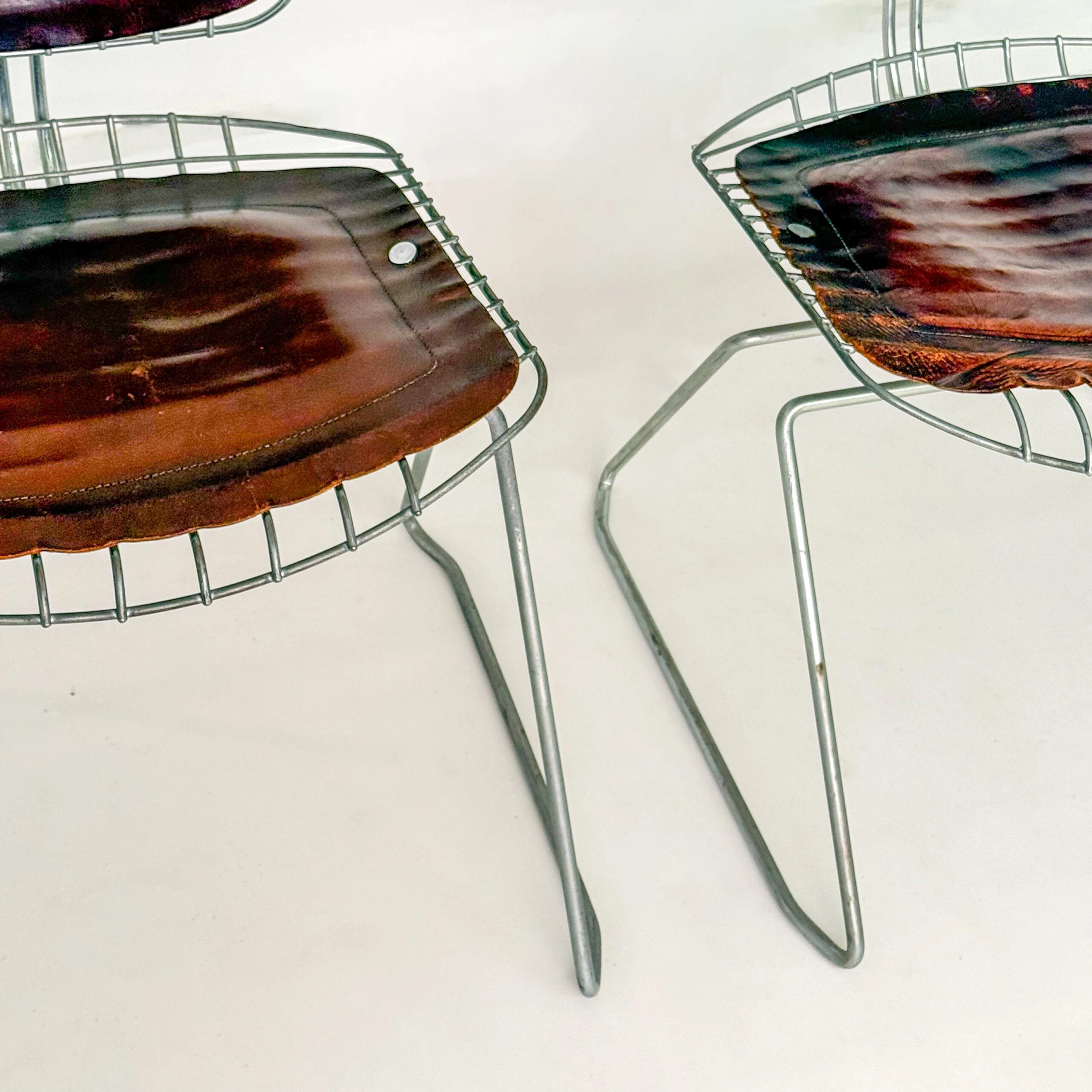 Pair of Beaubourg Chairs by Laurent and Cadestin, 1976