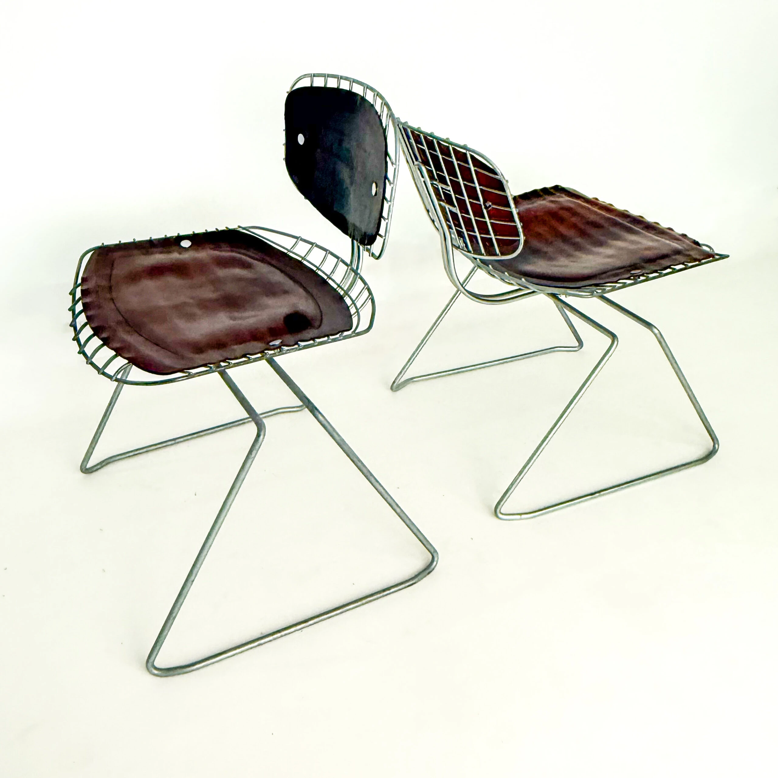 Pair of Beaubourg Chairs by Laurent and Cadestin, 1976