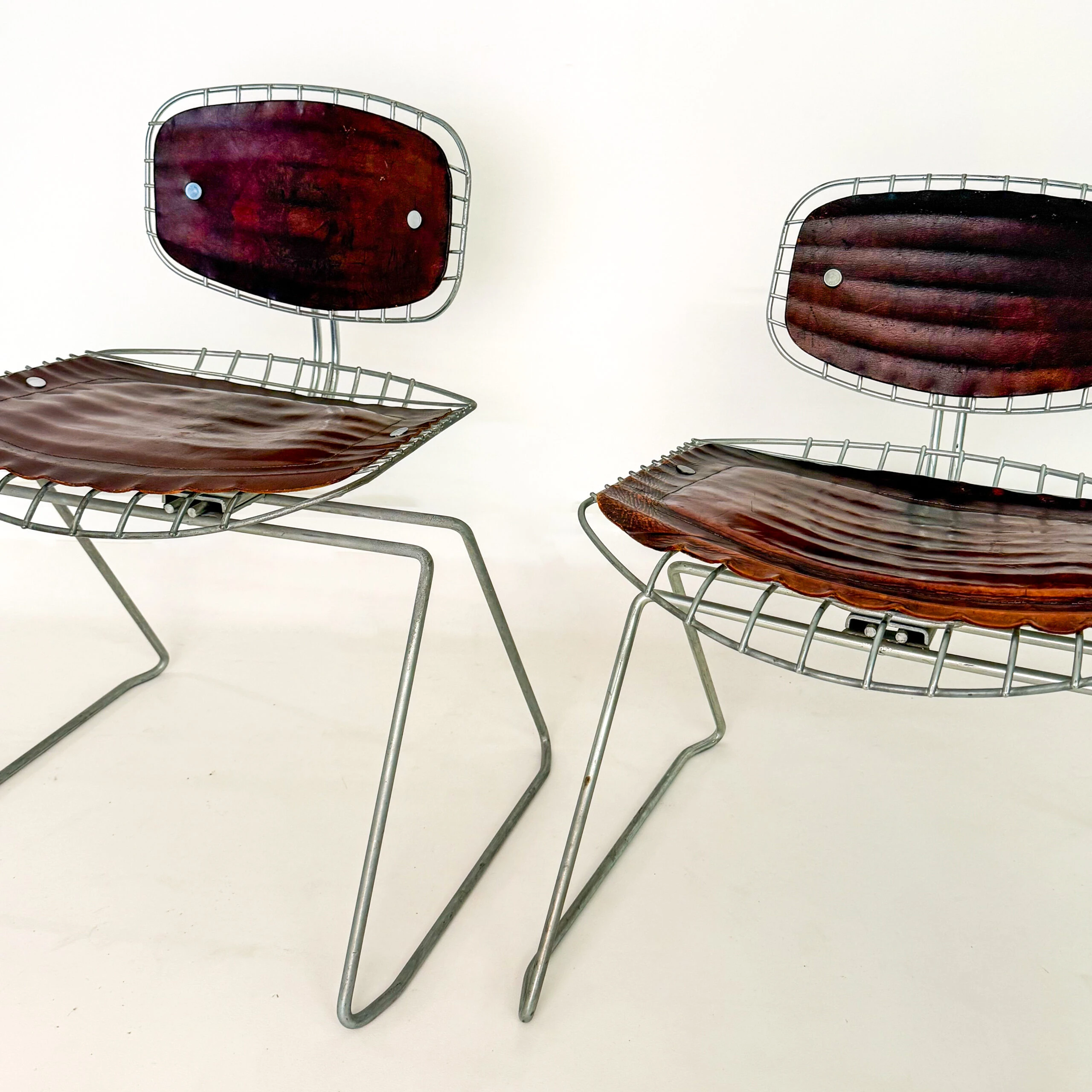 Pair of Beaubourg Chairs by Laurent and Cadestin, 1976