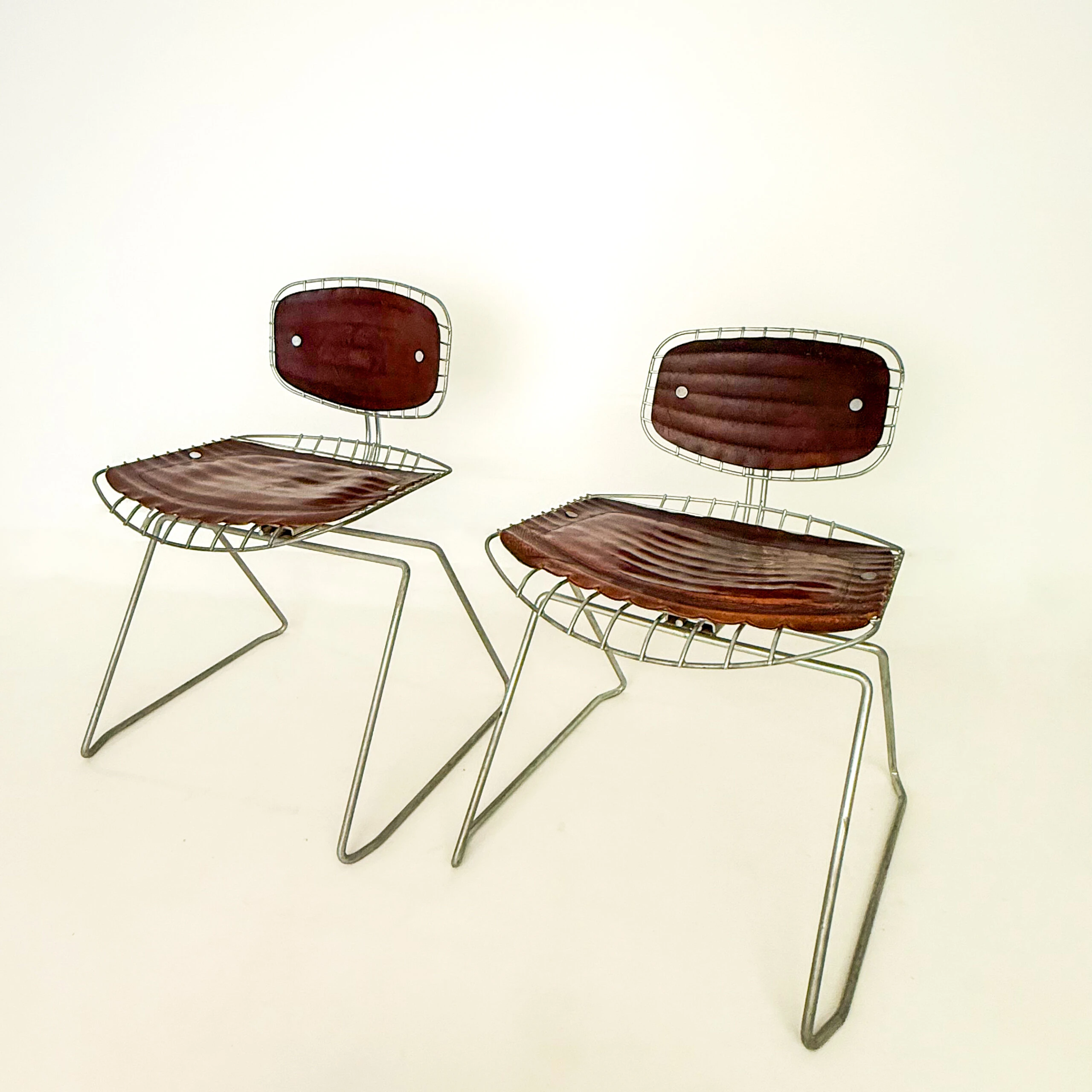 Pair of Beaubourg Chairs by Laurent and Cadestin, 1976