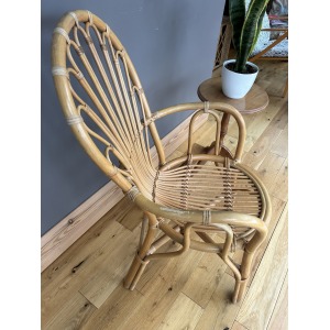 Vintage 1970s Bamboo Lounge Chair – Boho Coastal Vibes