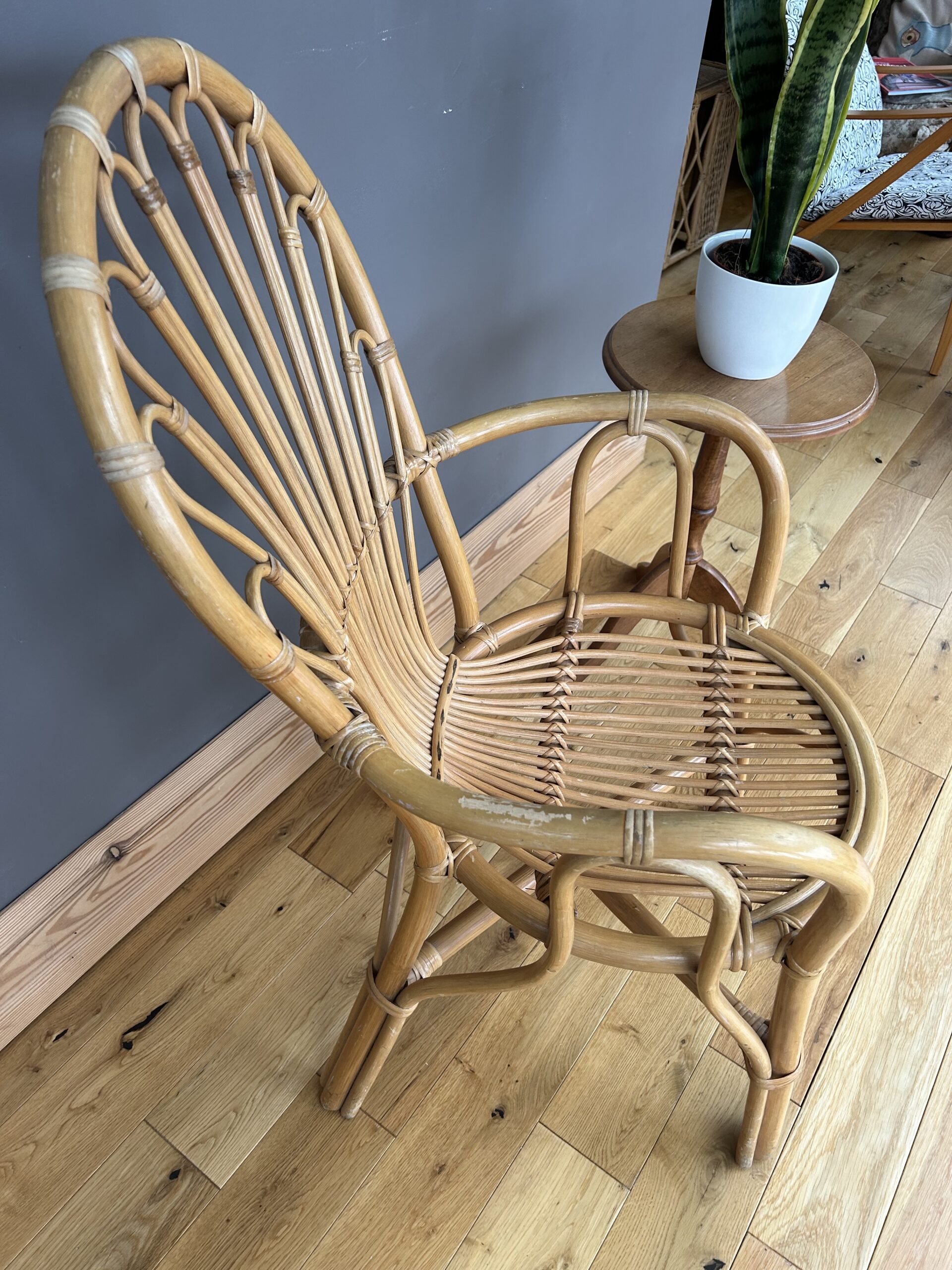Vintage 1970s Bamboo Lounge Chair – Boho Coastal Vibes
