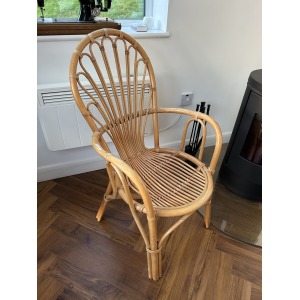 Vintage 1970s Bamboo Lounge Chair – Boho Coastal Vibes