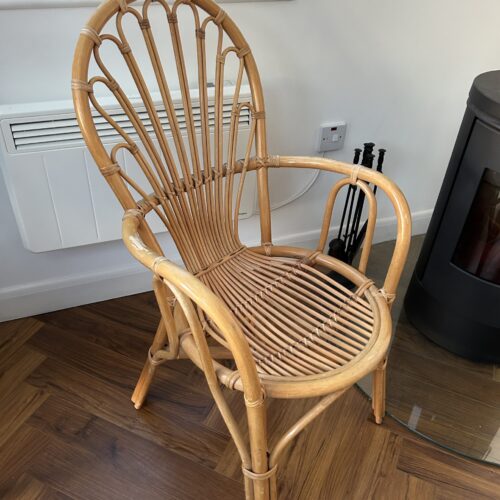 Vintage 1970s Bamboo Lounge Chair – Boho Coastal Vibes