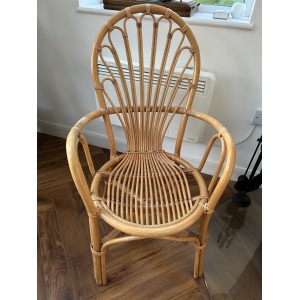 Vintage 1970s Bamboo Lounge Chair – Boho Coastal Vibes
