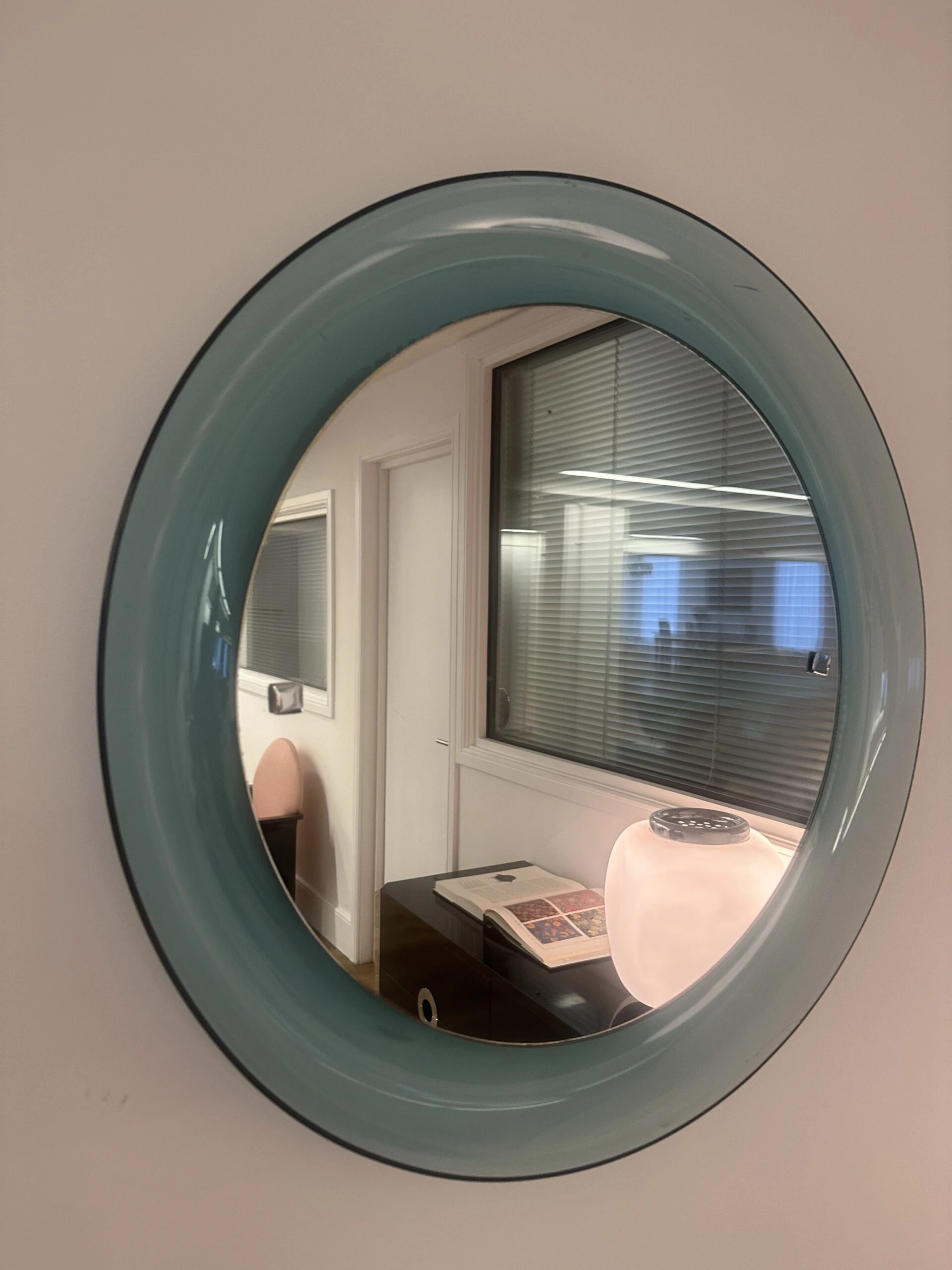 Round Lucite Mirror