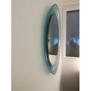 Round Lucite Mirror