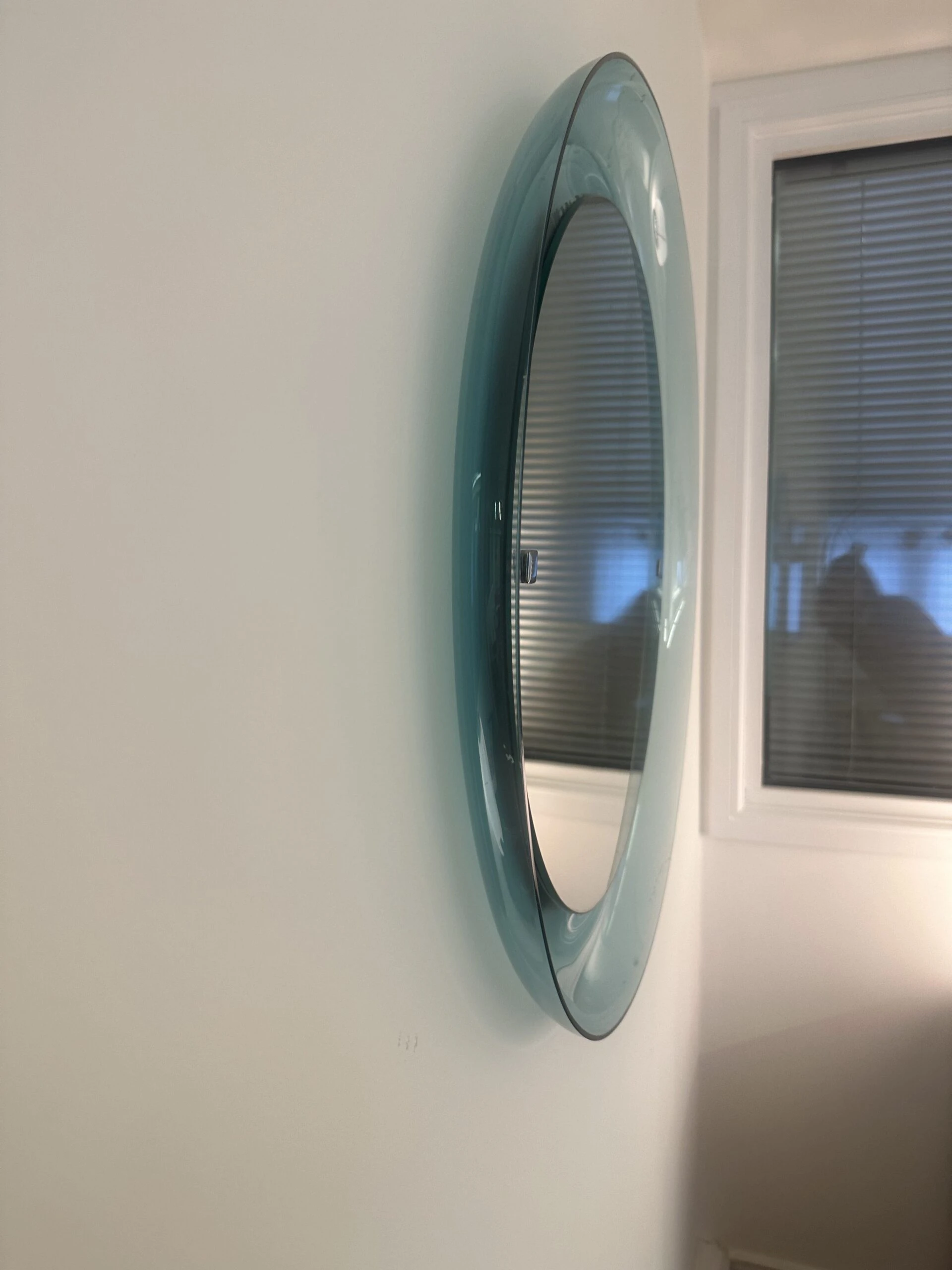 Round Lucite Mirror