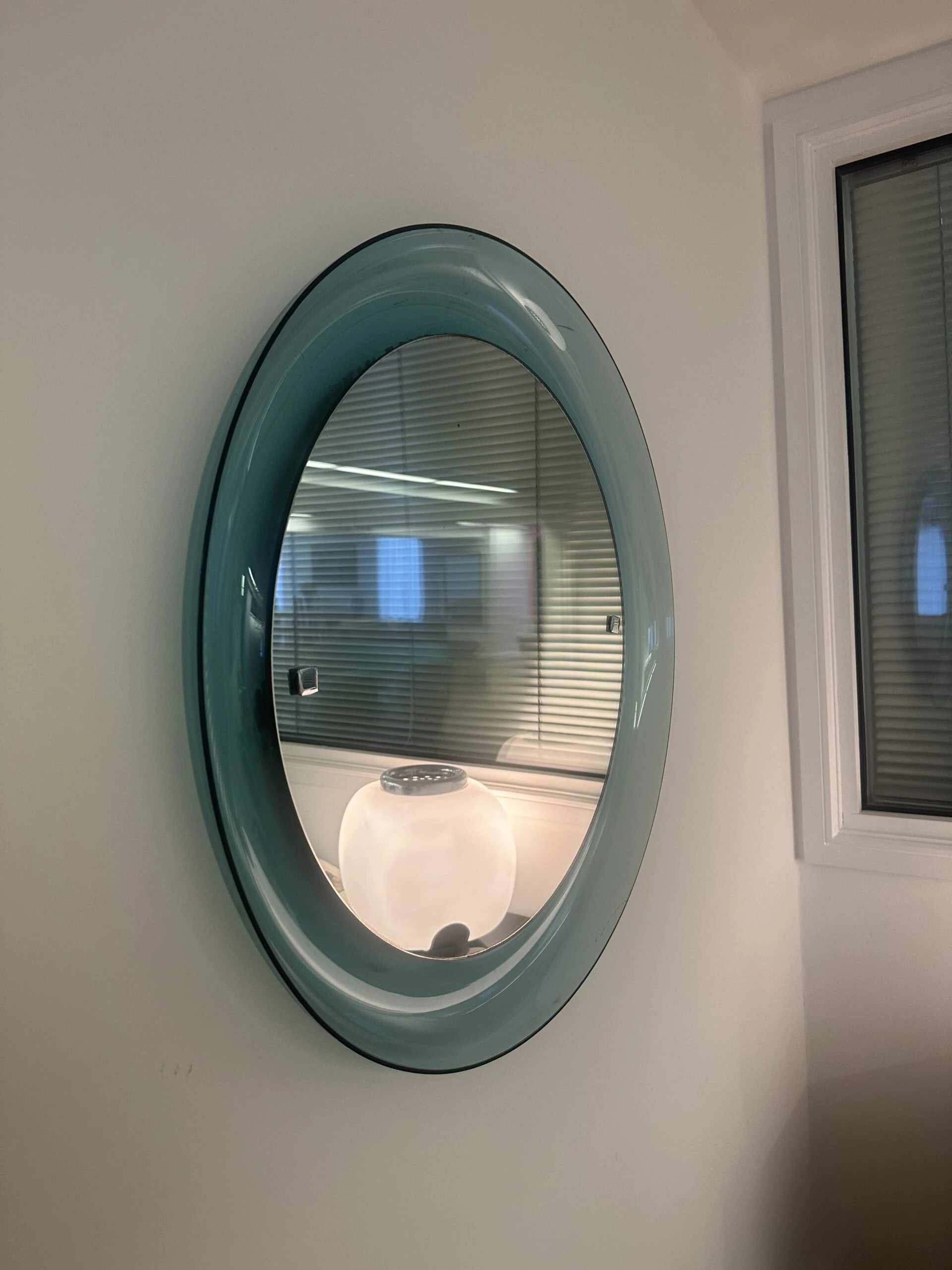 Round Lucite Mirror
