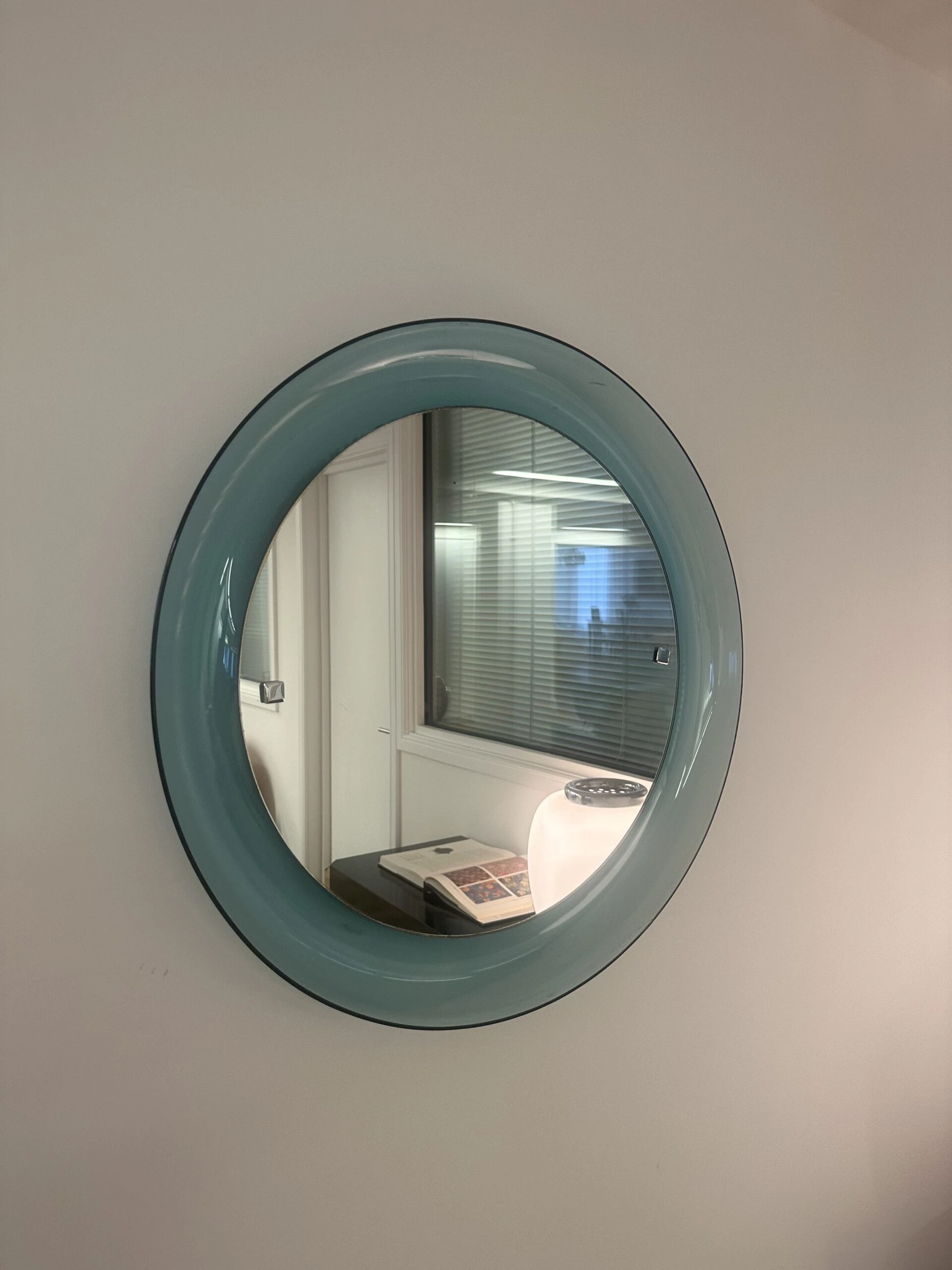 Round Lucite Mirror