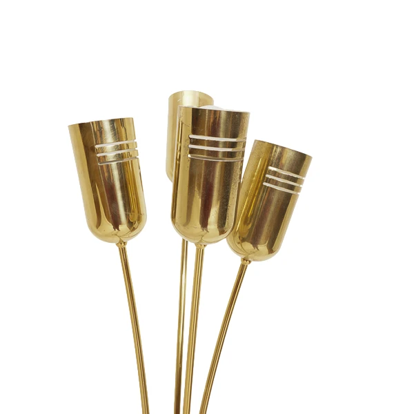 Itailan Brass Flower Floor Lamp