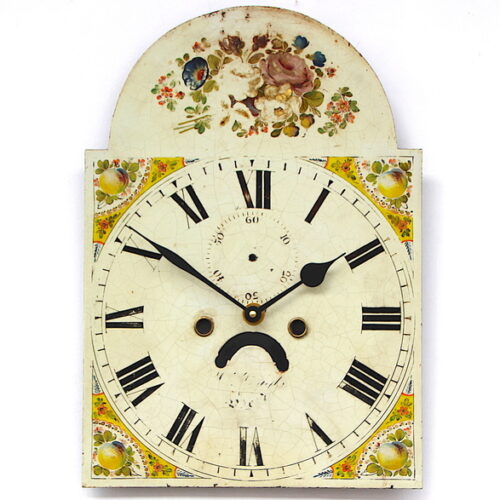 Original 18th Century Original Iron GrandfatherLongcase Clock Dial. Fully Guaranteed.