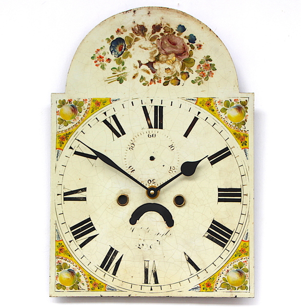 Original 18th Century Original Iron GrandfatherLongcase Clock Dial. Fully Guaranteed.