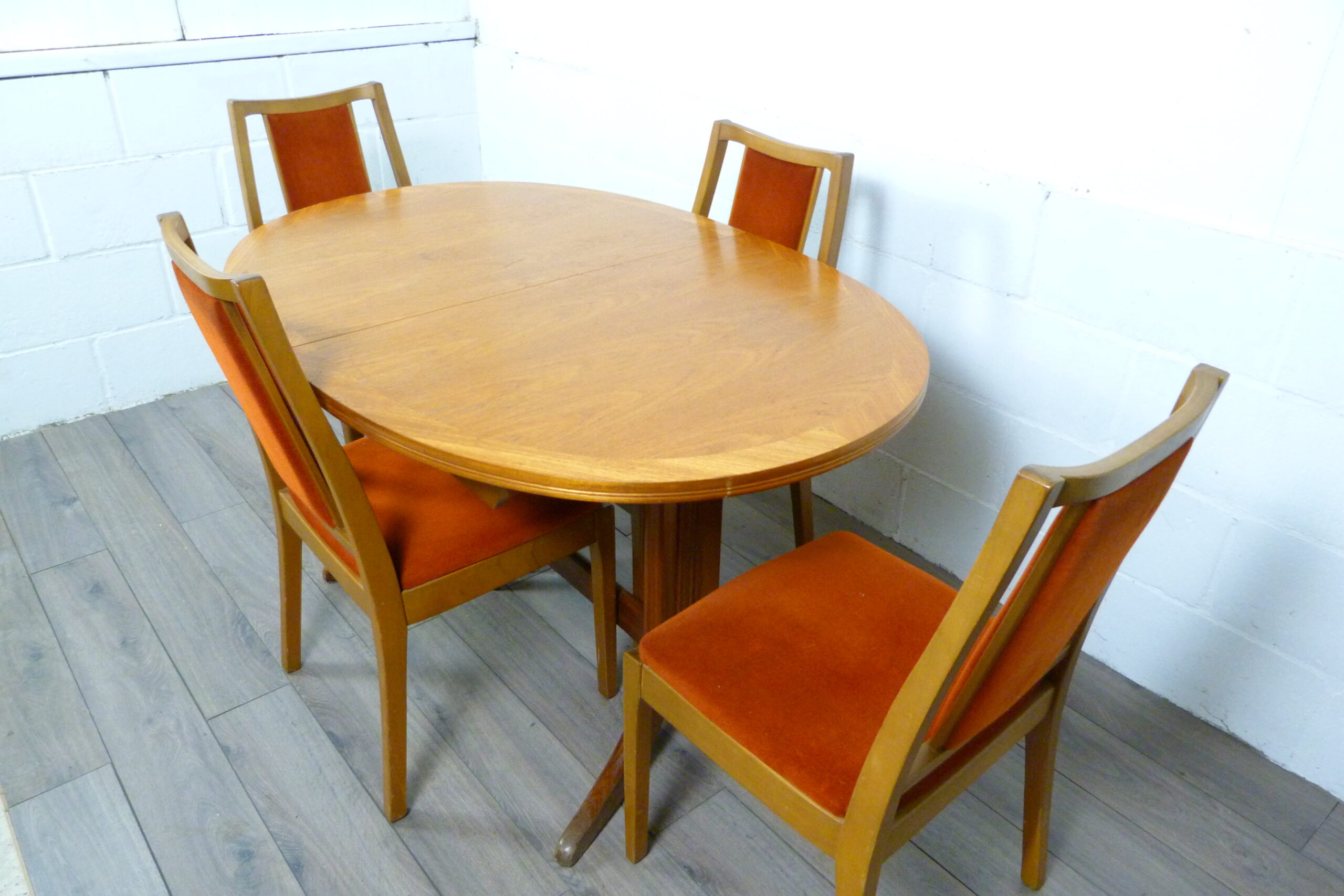 Teak Parker Knoll Dining Table & Nathan Chairs