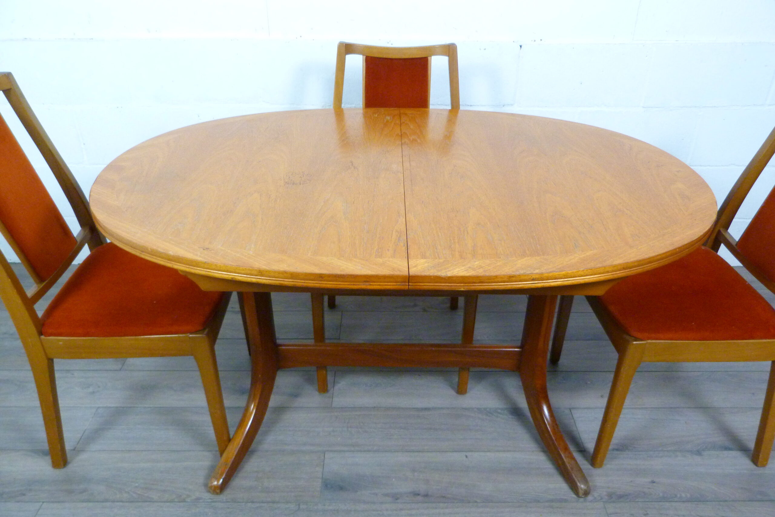 Teak Parker Knoll Dining Table & Nathan Chairs