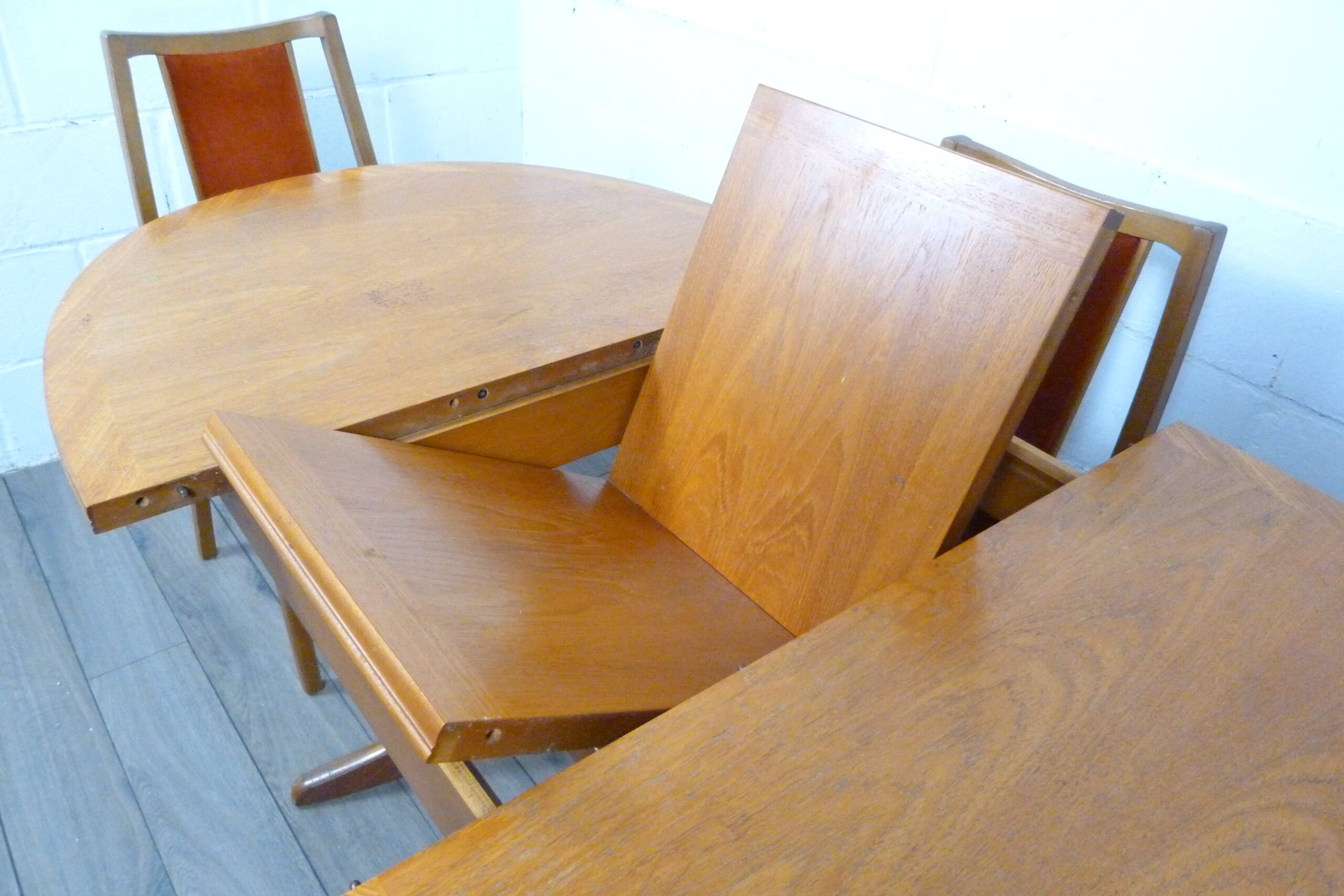 Teak Parker Knoll Dining Table & Nathan Chairs