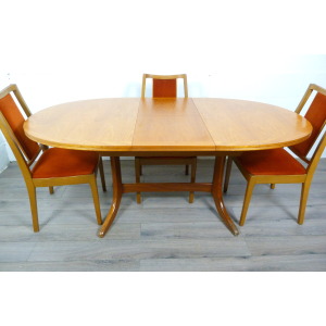 Teak Parker Knoll Dining Table & Nathan Chairs