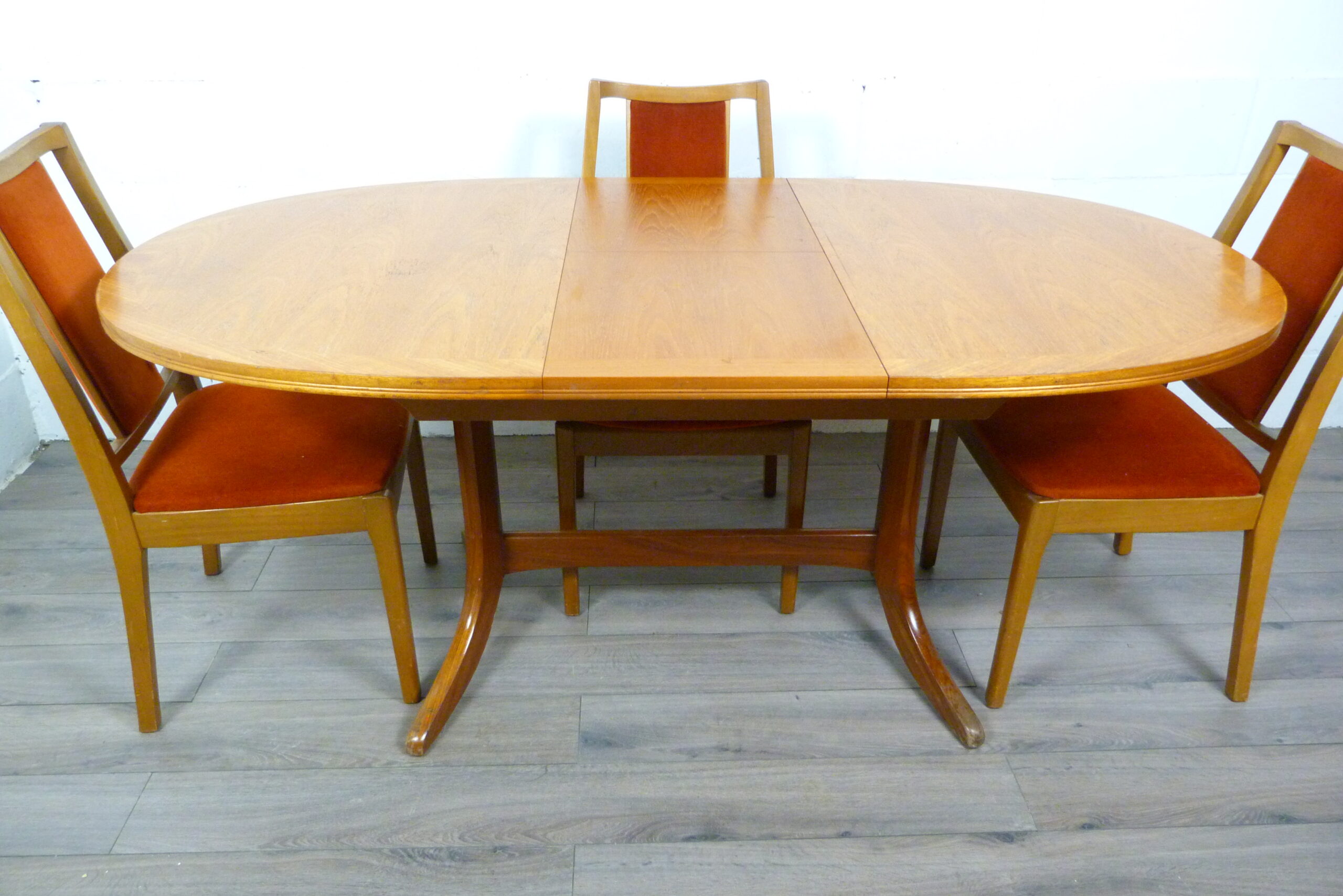 Teak Parker Knoll Dining Table & Nathan Chairs