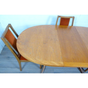 Teak Parker Knoll Dining Table & Nathan Chairs