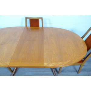 Teak Parker Knoll Dining Table & Nathan Chairs