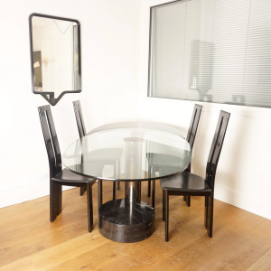 Half Moon Dining Table by Pierre Cardin, 1980