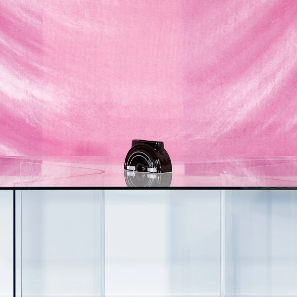 Flower Black Vase by Pierre Cardin