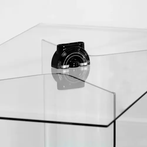 Flower Black Vase by Pierre Cardin