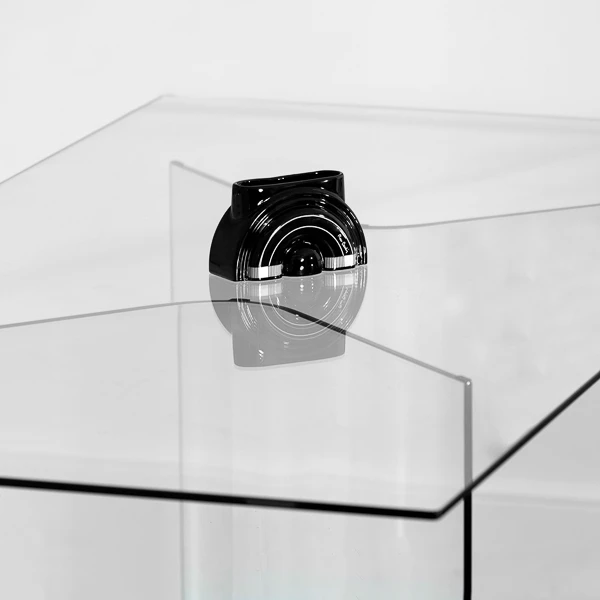 Flower Black Vase by Pierre Cardin