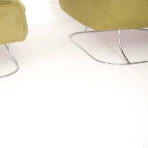 Pair of Green Velvet Armchairs, 1970