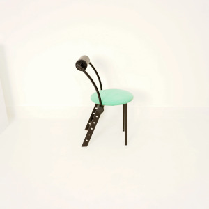 Postmodern Green Chair, 1980